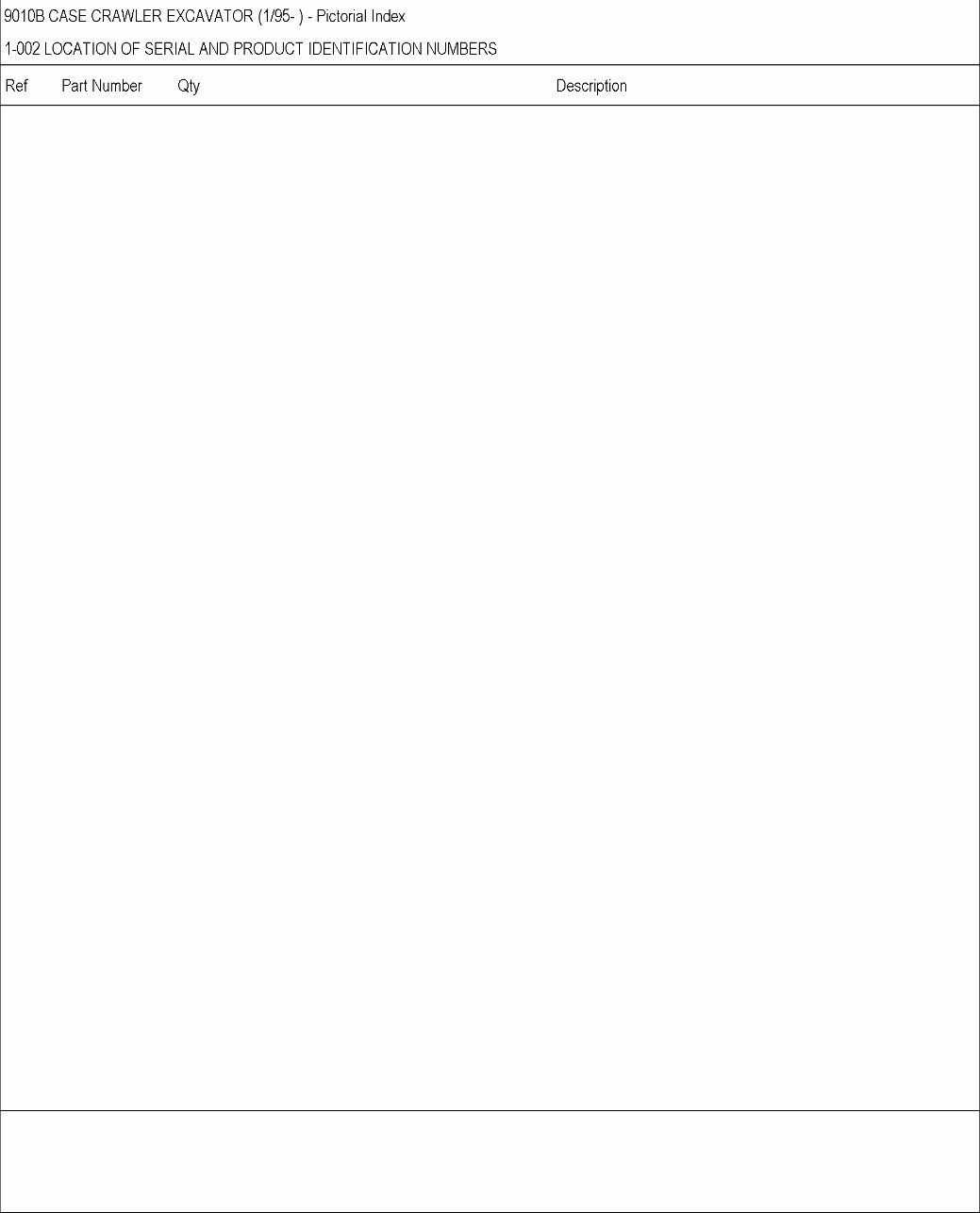 CASE 9010B Excavator Parts Catalog Manual preview img 4