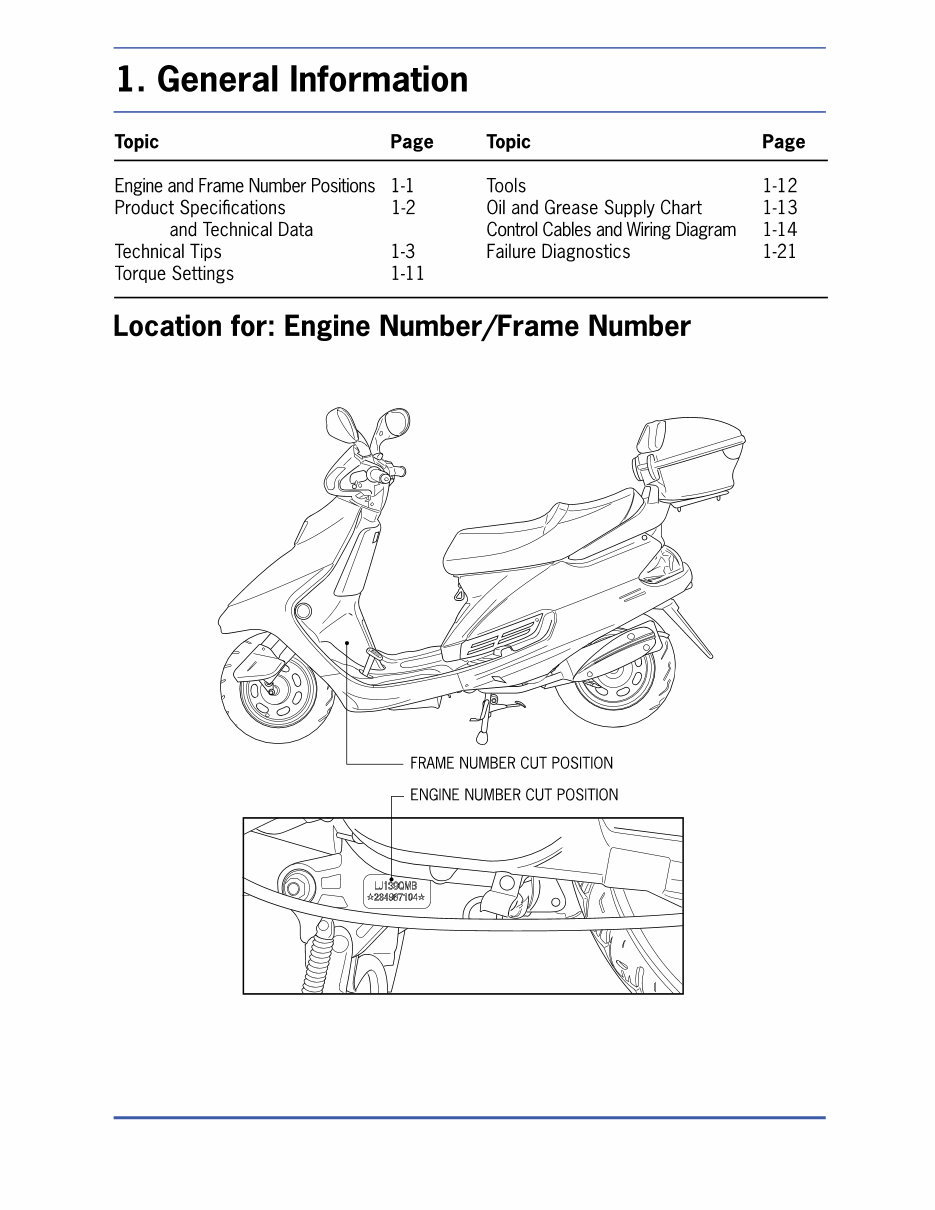 Geely 150cc Gy6 Qmj157 Scooter Repair Service Manual | eManualOnline