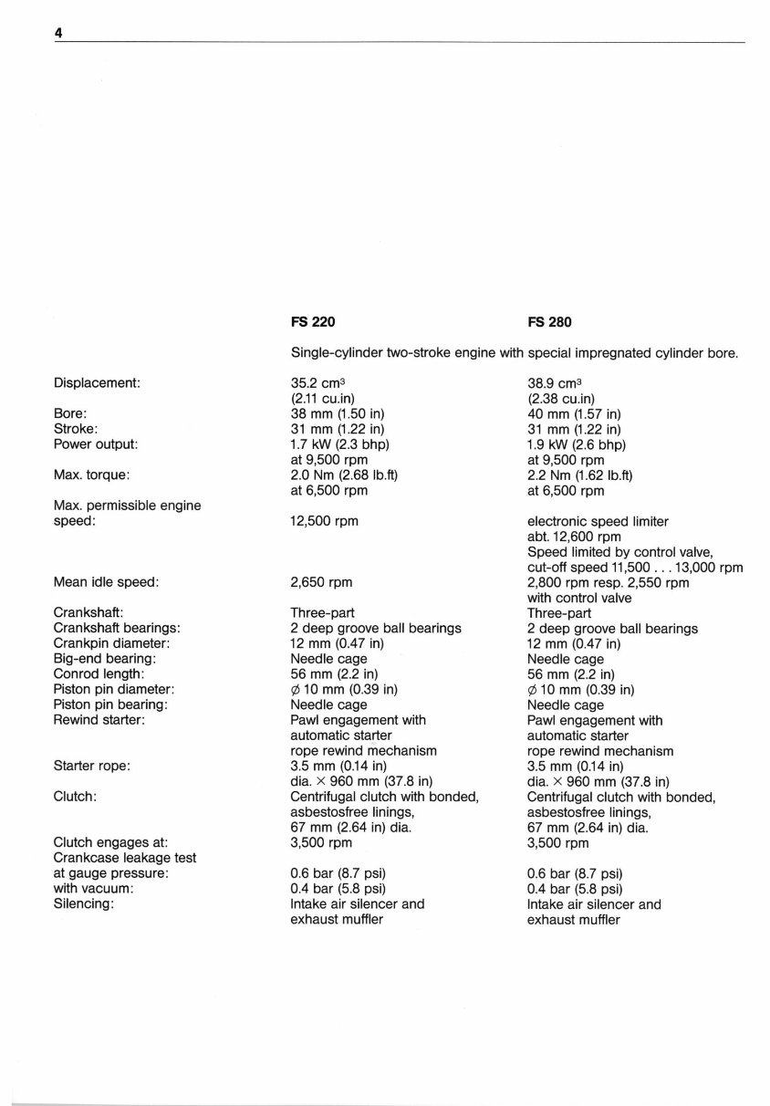 Stihl FS160, FS180, FS220, FS280 Brushcutters Service Repair Manual INSTANT preview img 5