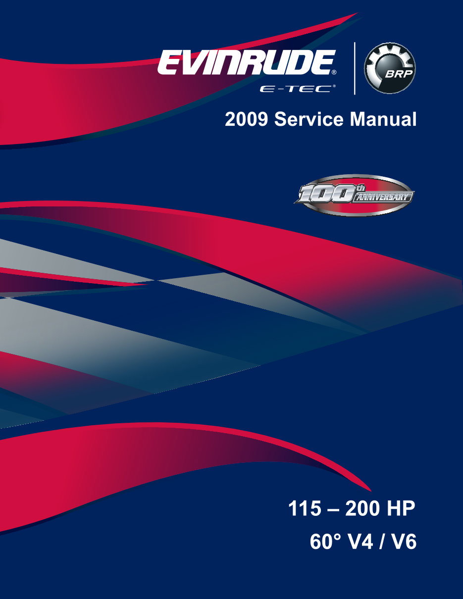 2009 Evinrude E-Tec 115-200HP V4/V6 Outboards Service & Repair Manual preview img 1