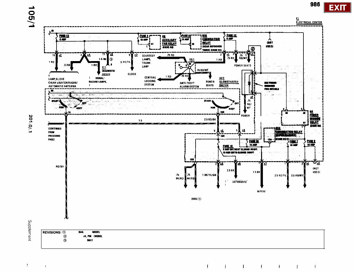 Mercedes-Benz 190E Electrical Wiring Diagrams Manual preview img 10