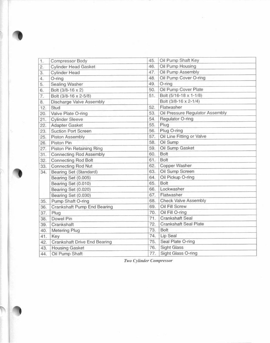 THERMO KING X214 X418 X426 X430 COMPRESSOR OVERHAUL Manual preview img 9