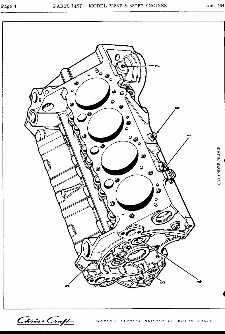 CHRIS CRAFT Marine Engine 283 327 F V8 Parts Manual LIST EPC preview img 7
