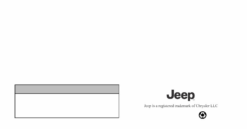 2009 Jeep Compass Owners Manual preview img 2