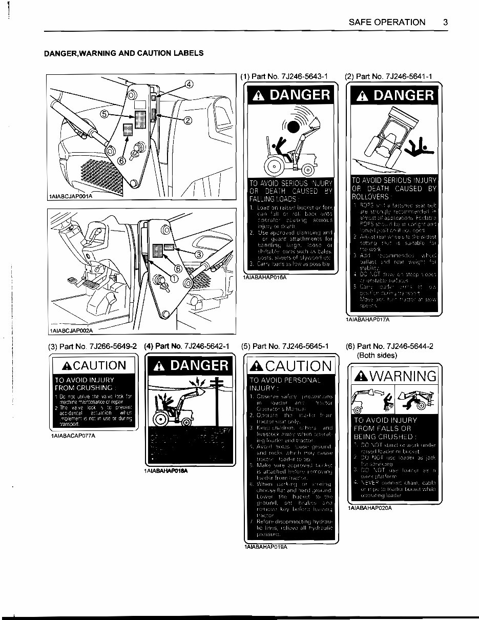KUBOTA LA514 LA724 LA854 Loader Operators Manual - Owners Manual - (BEST Manual) - KUBOTA LA 514 LA 724 LA 854 LOADER preview img 4