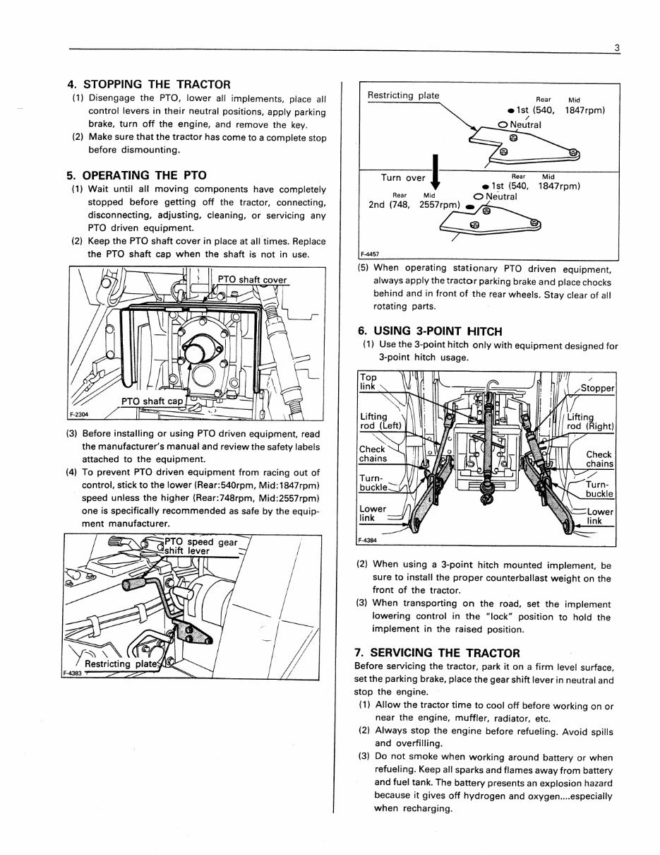 Kubota B9200 HST B9200HST Operator Manual preview img 7