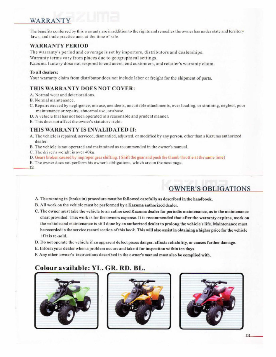 Chinese 50cc ATV Service & Repair Manual 2nd Edition preview img 8