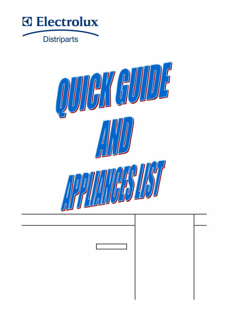 Electrolux Washing Machines (w/ EWM 1000 plus) OEM Service & Repair Manual preview img 1