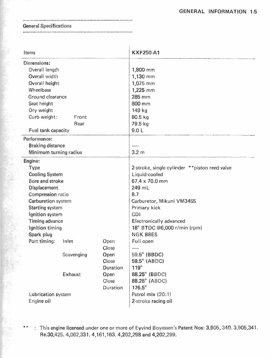 1987-1988 Kawasaki KXF250 TECATE-4 OEM Service & Repair Manual preview img 10