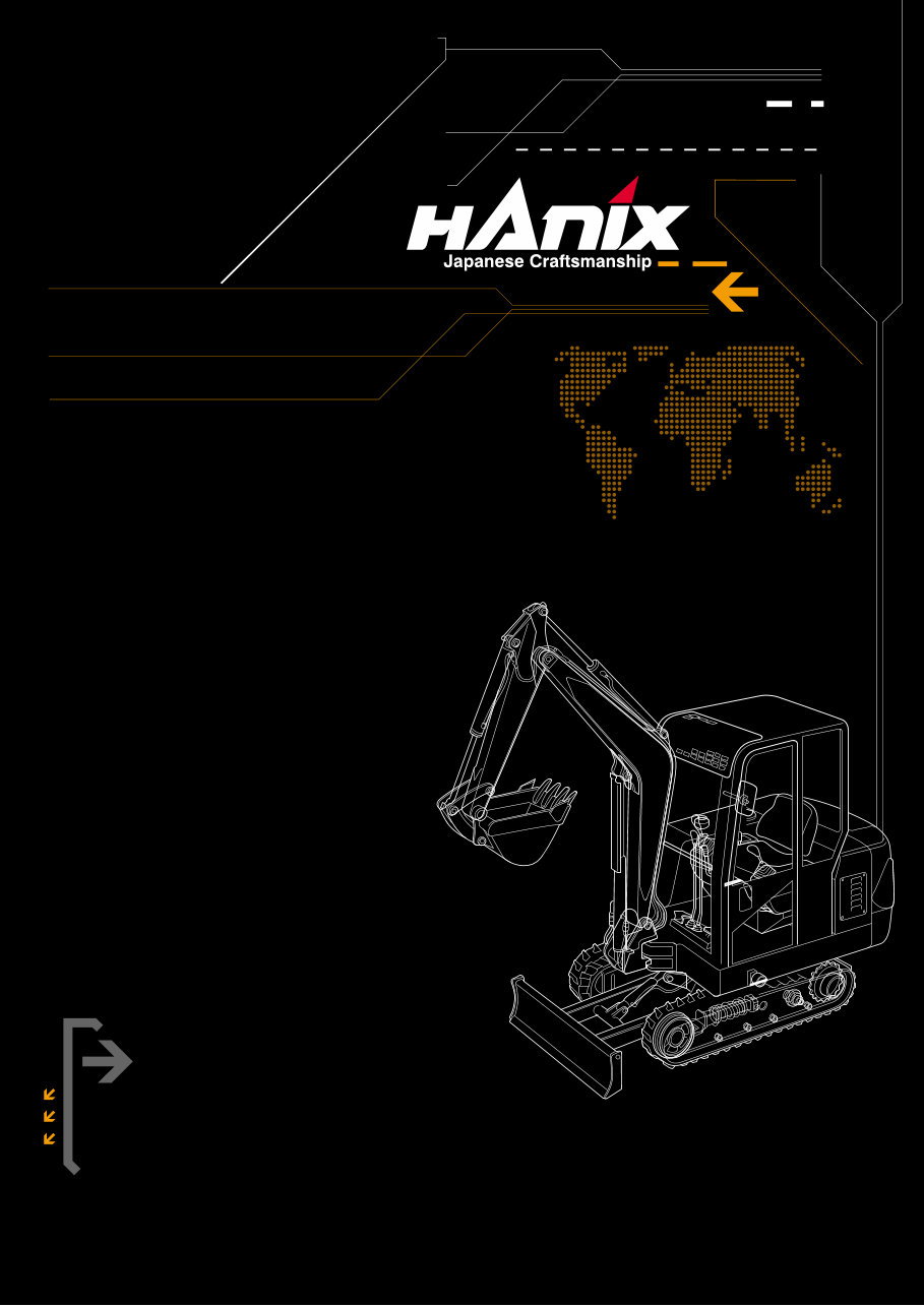 Hanix H36C mini excavator service and parts manual preview img 1