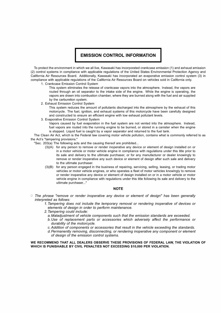 KAWASAKI NINJA ZX-9R Service Manual 2000-2003 preview img 5