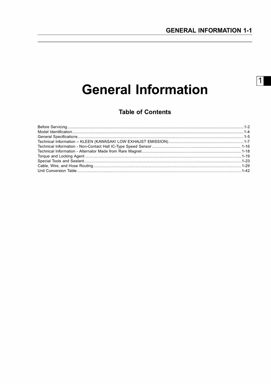 KAWASAKI NINJA ZX-9R Service Manual 2000-2003 preview img 9