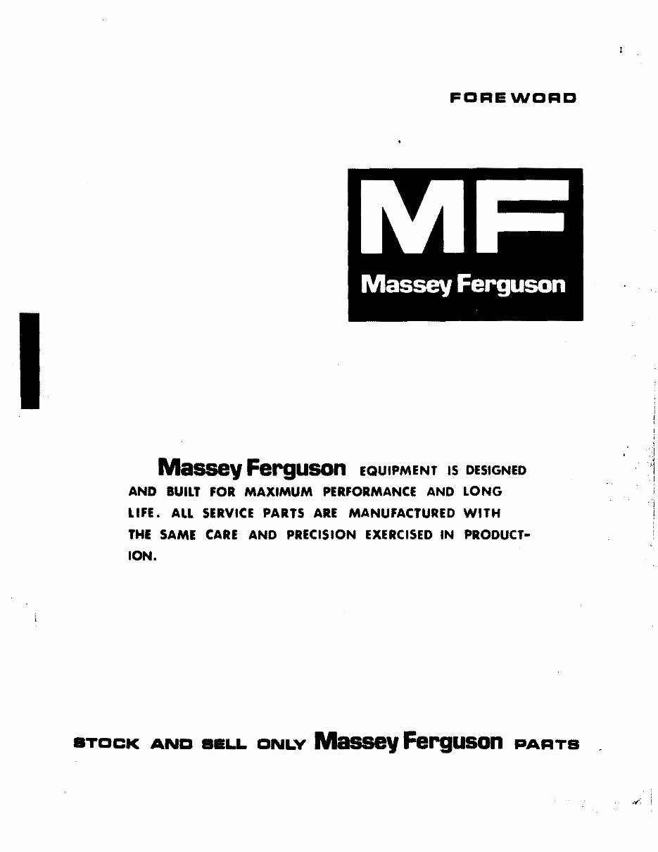 Massey Fergusson MF 124 / 126 Baler Parts Catalog preview img 3