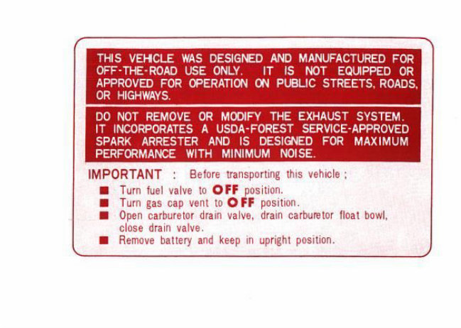 HONDA CT70 Owners Manual and Parts Catalog preview img 2