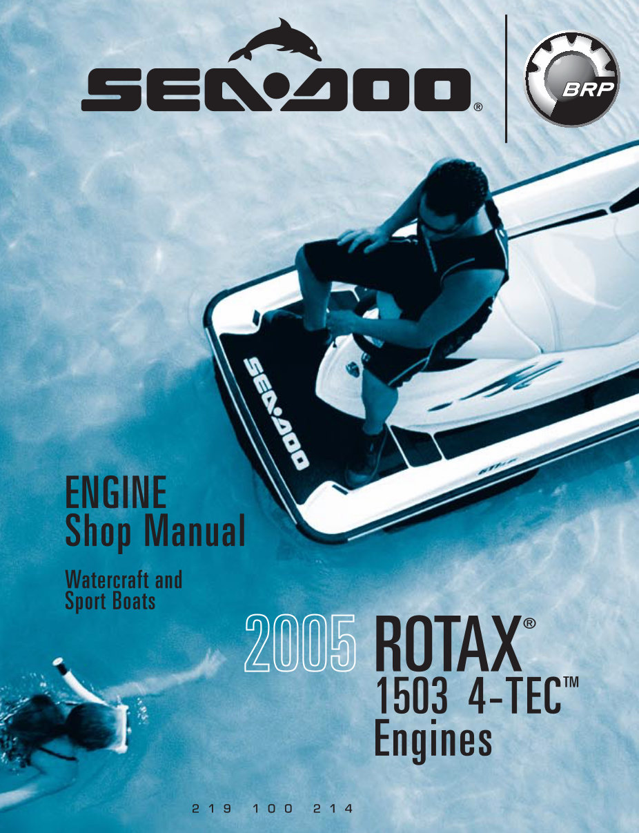 Sea-Doo ROTAX 1503 4-TEC Engine Workshop Service Manual preview img 1