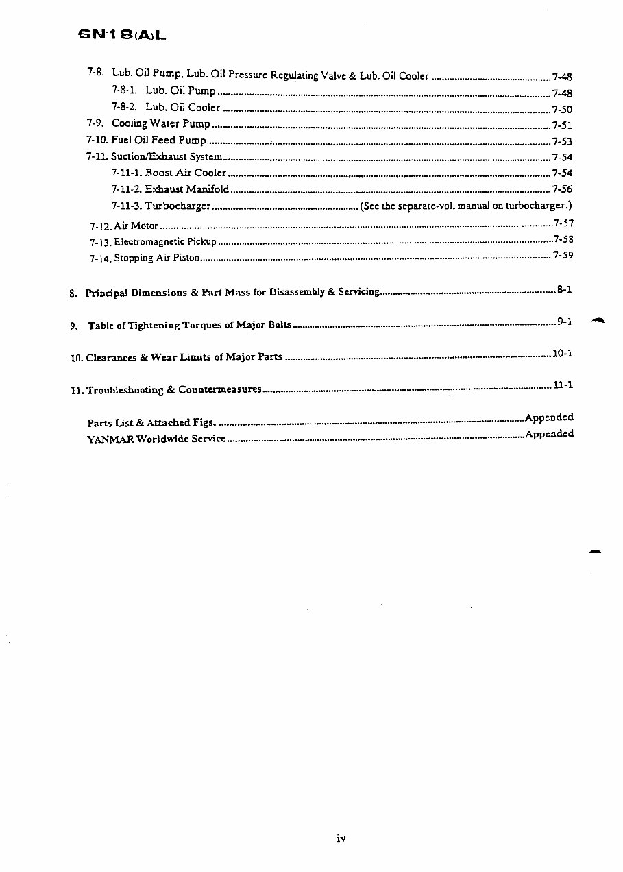 YANMAR 6N18 L Series Diesel Engine Workshop Service Manual preview img 5