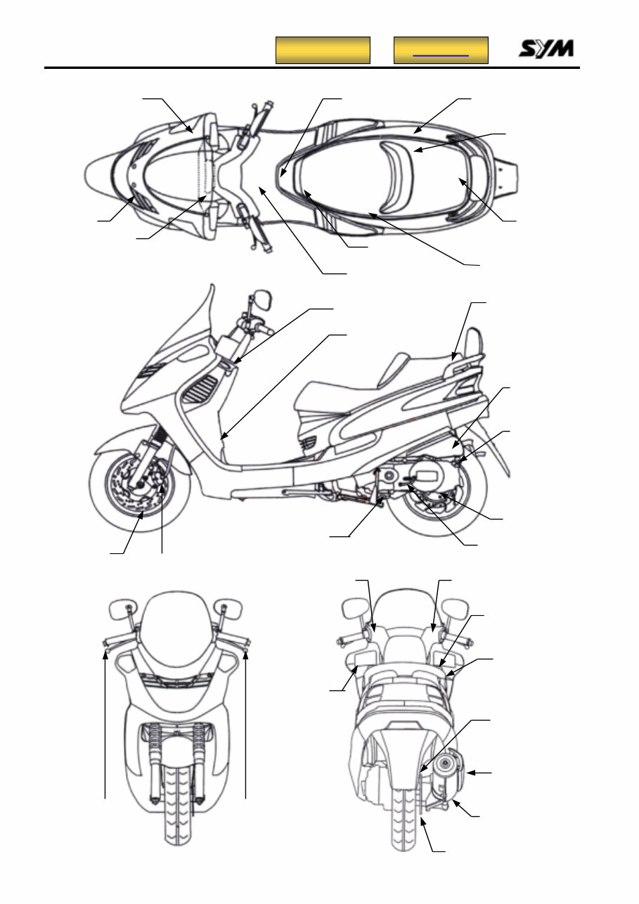 SYM Joyride 125 150 200 Service & Repair Manual preview img 5