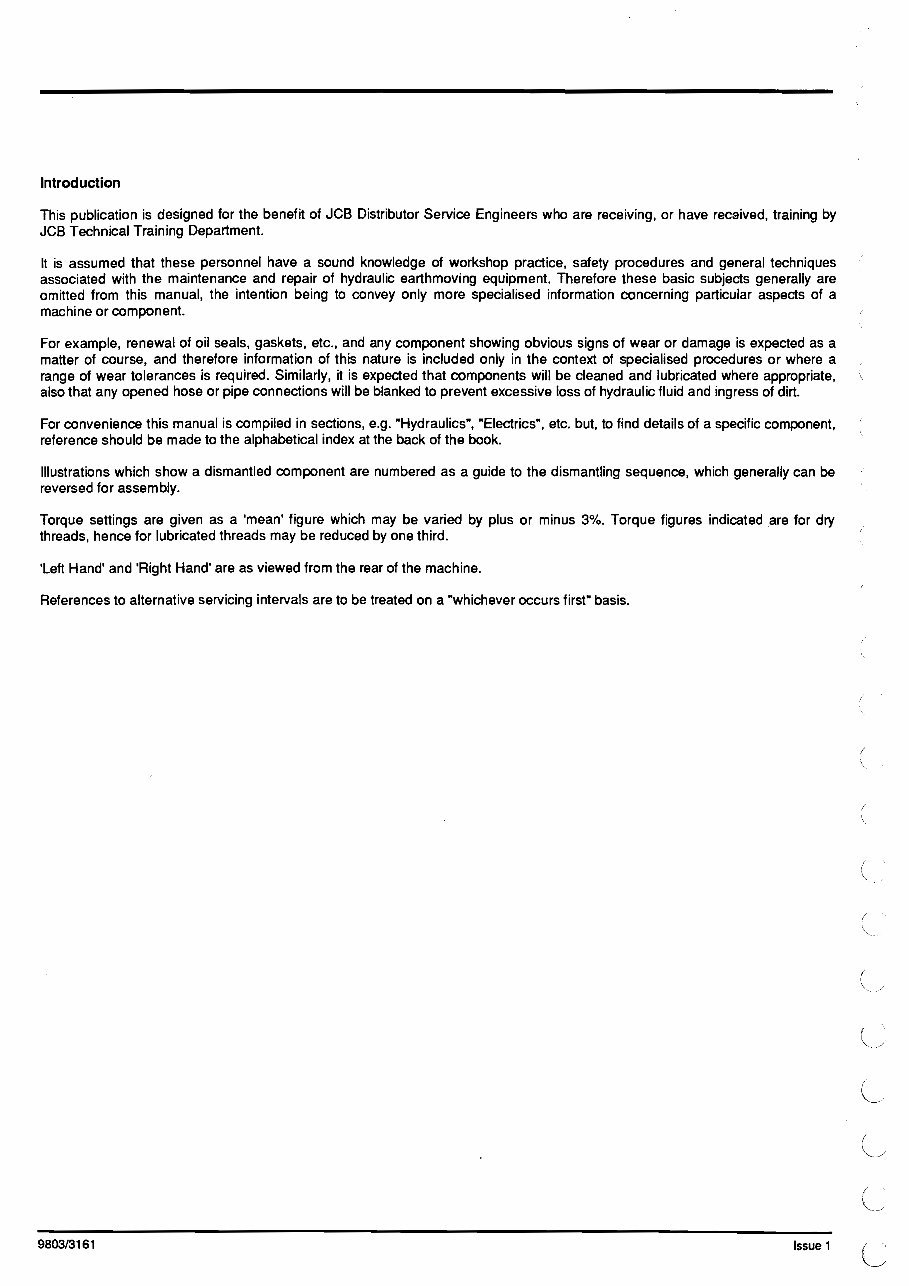 JCB 801 Tracked Excavator Service Repair Workshop Manual preview img 4