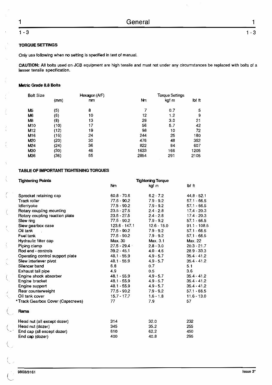 JCB 801 Tracked Excavator Service Repair Workshop Manual preview img 9