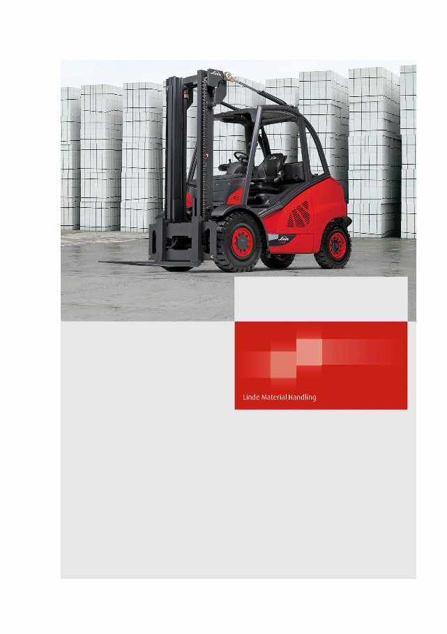 Linde Diesel Forklift Truck H-Series Type 394: H40D, H45D, H50D Operating Instructions (User Manual) preview img 1