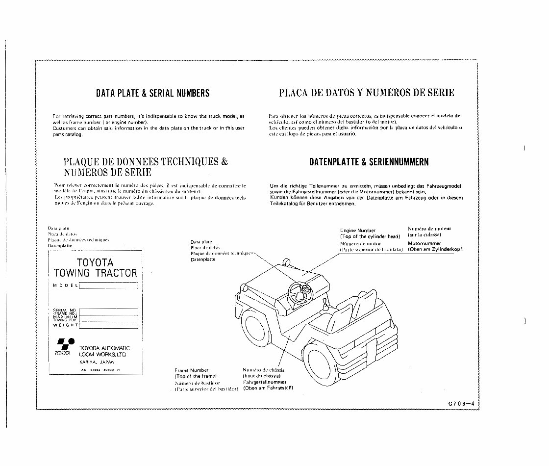 Toyota Towing Tractor Type 02-2TD20, 02-2TD25 Parts Manual preview img 6