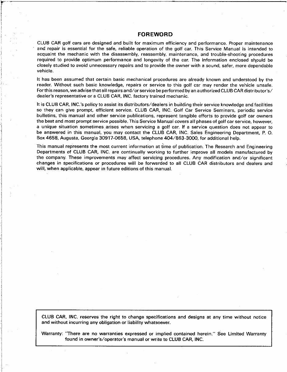 1984-2008 Club Car DS, Carryall & Precedent Service & Repair Manual Collection preview img 3