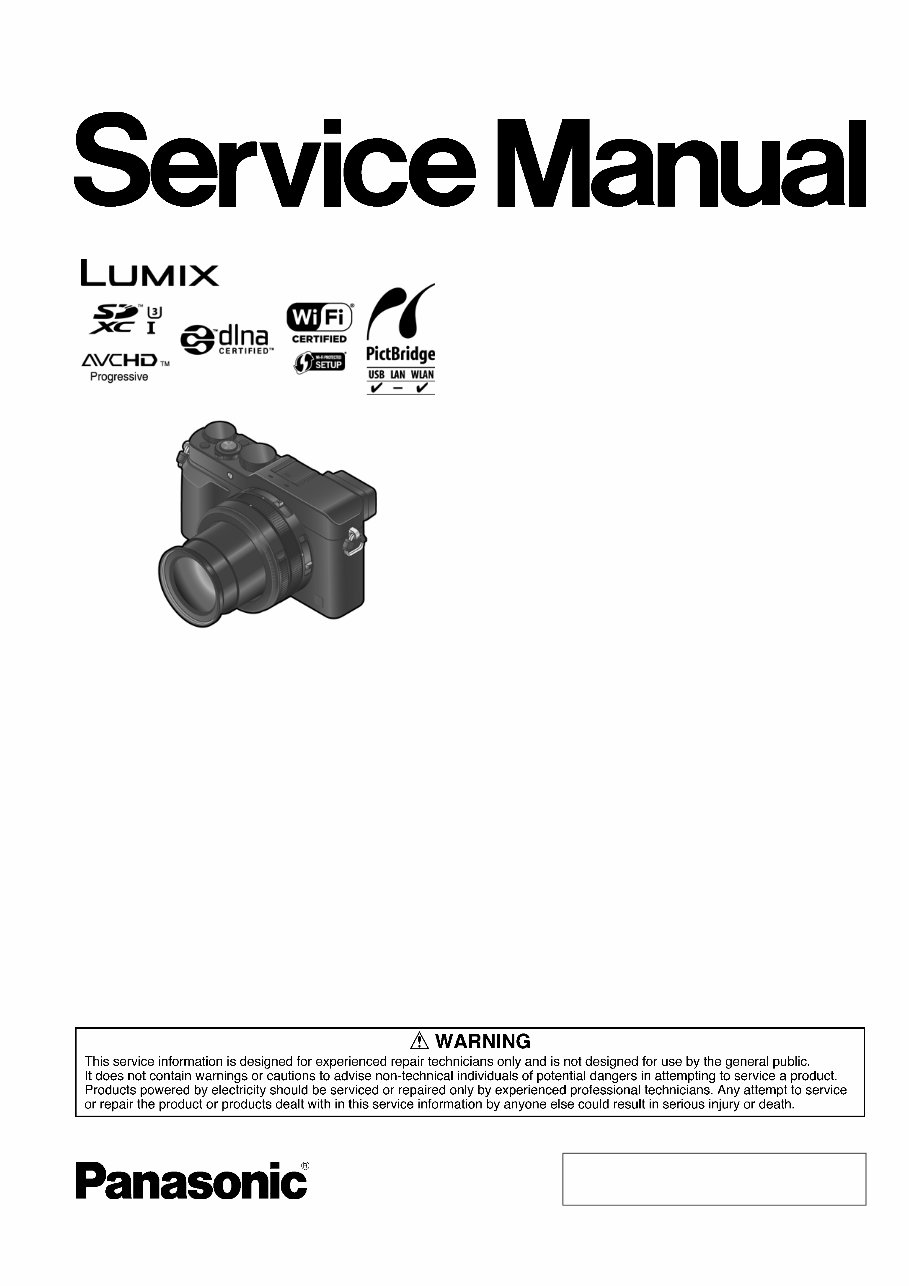 Panasonic Lumix DMC LX100 Service Manual & Repair Guide preview img 1
