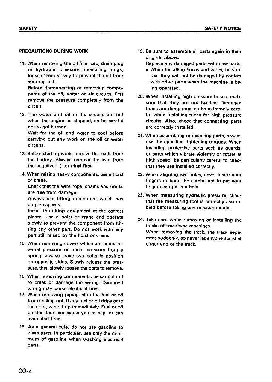 Komatsu PC1100-6 Hydraulic Excavator Workshop Service Manual preview img 9