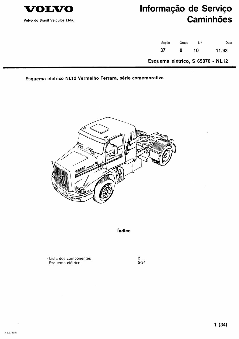 Volvo Trucks NL12 Lorry/Bus Service & Repair Manual preview img 1