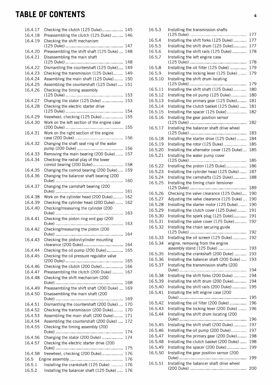 2011-2015 KTM125 Duke EU 125 Duke DE Service & Repair Manual preview img 6