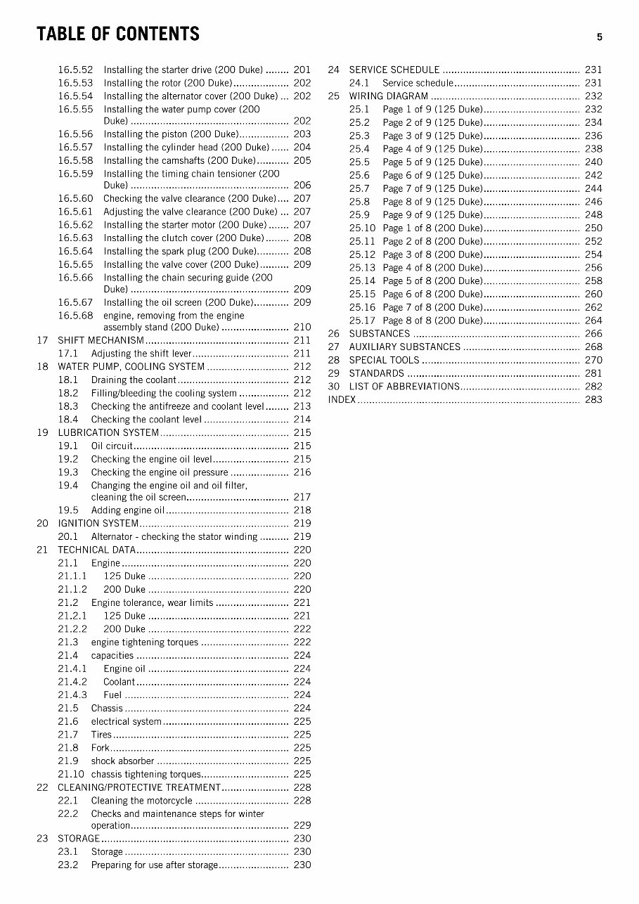2011-2015 KTM125 Duke EU 125 Duke DE Service & Repair Manual preview img 7