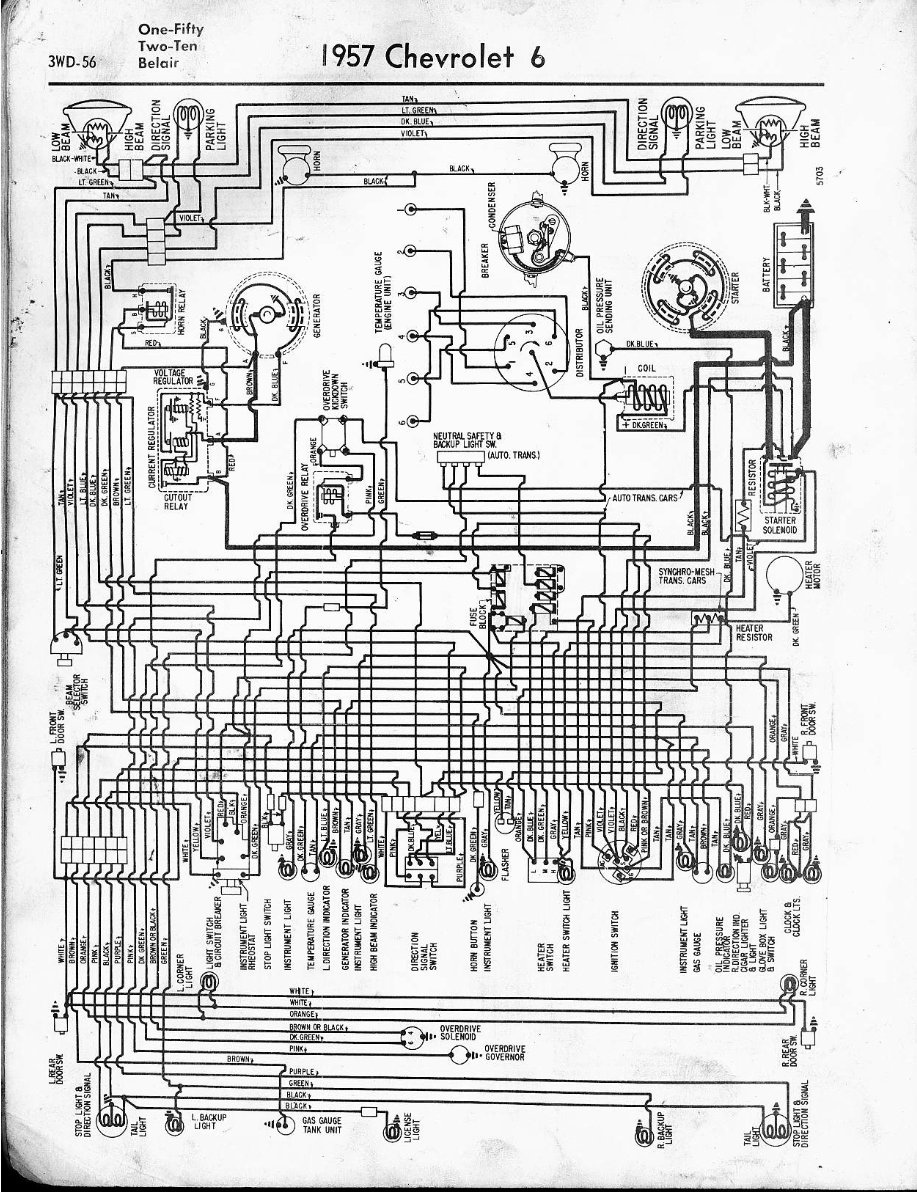 1957 Chevrolet Corvette Wiring Electrical Diagram Manual preview img 1