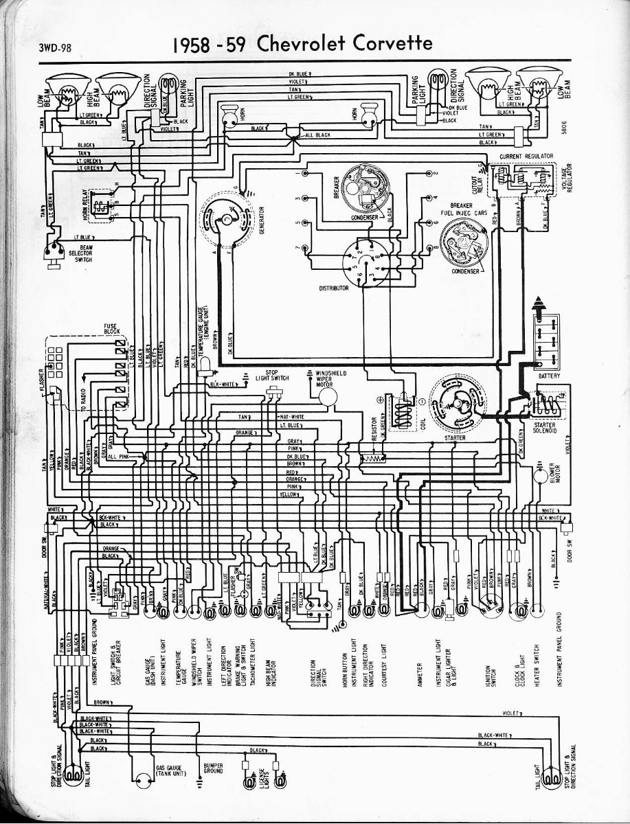 1957 Chevrolet Corvette Wiring Electrical Diagram Manual preview img 6