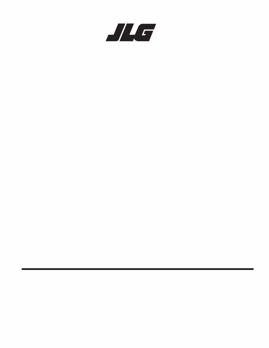 JLG Gradall Telehandlers G6-42P ANSI Service Repair Workshop Manual (P/N:9140-4002) preview img 1