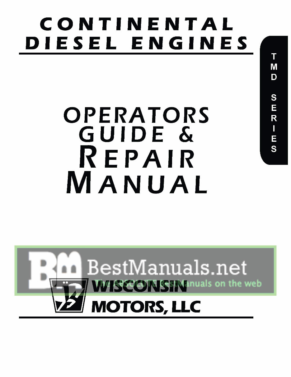 Continental TMD Series TMD13 TMD20 TMD27 Diesel Engine Service Repair Manual preview img 1