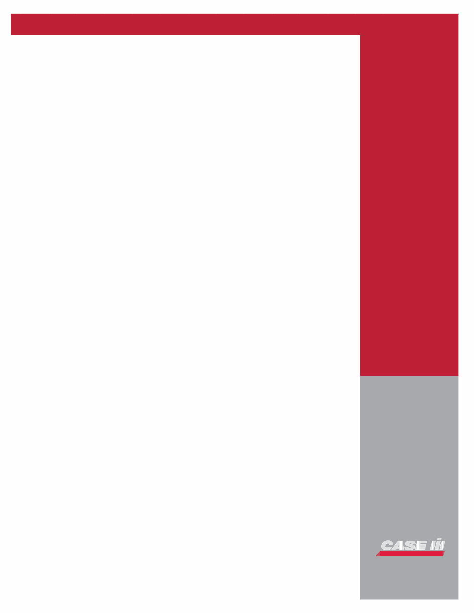 CASE IH Electric TWINE WRAPPER For RBX451 RBX461 ROUND BALER Operators Manual preview img 1