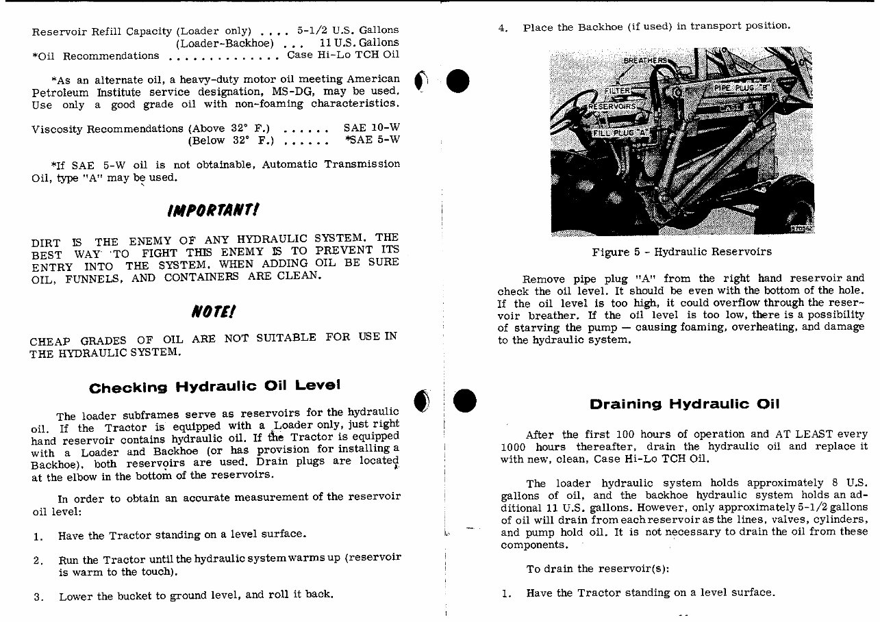 Collection of 5 files - Complete Factory Case 530CK Loader Backhoe Repair Service Manual & Illustrated Parts Catalog & Operators preview img 7