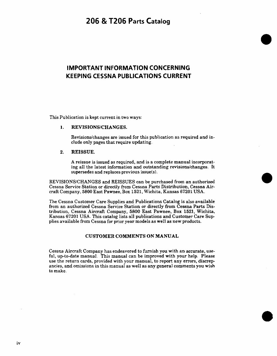 1974-1986 Cessna Model 206/T206 Aircrafts Parts Catalog preview img 6