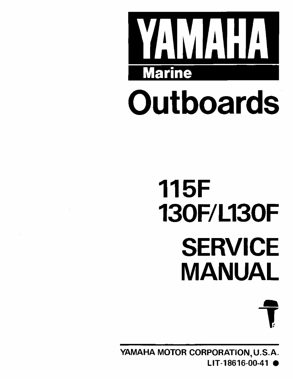 1988 Yamaha 115 HP outboard service repair manual preview img 1