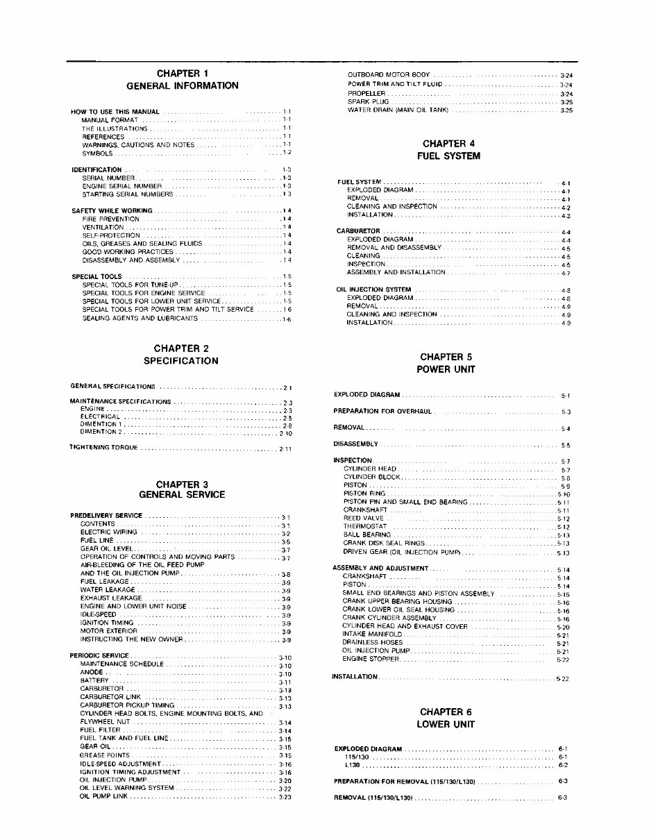 1988 Yamaha 115 HP outboard service repair manual preview img 5