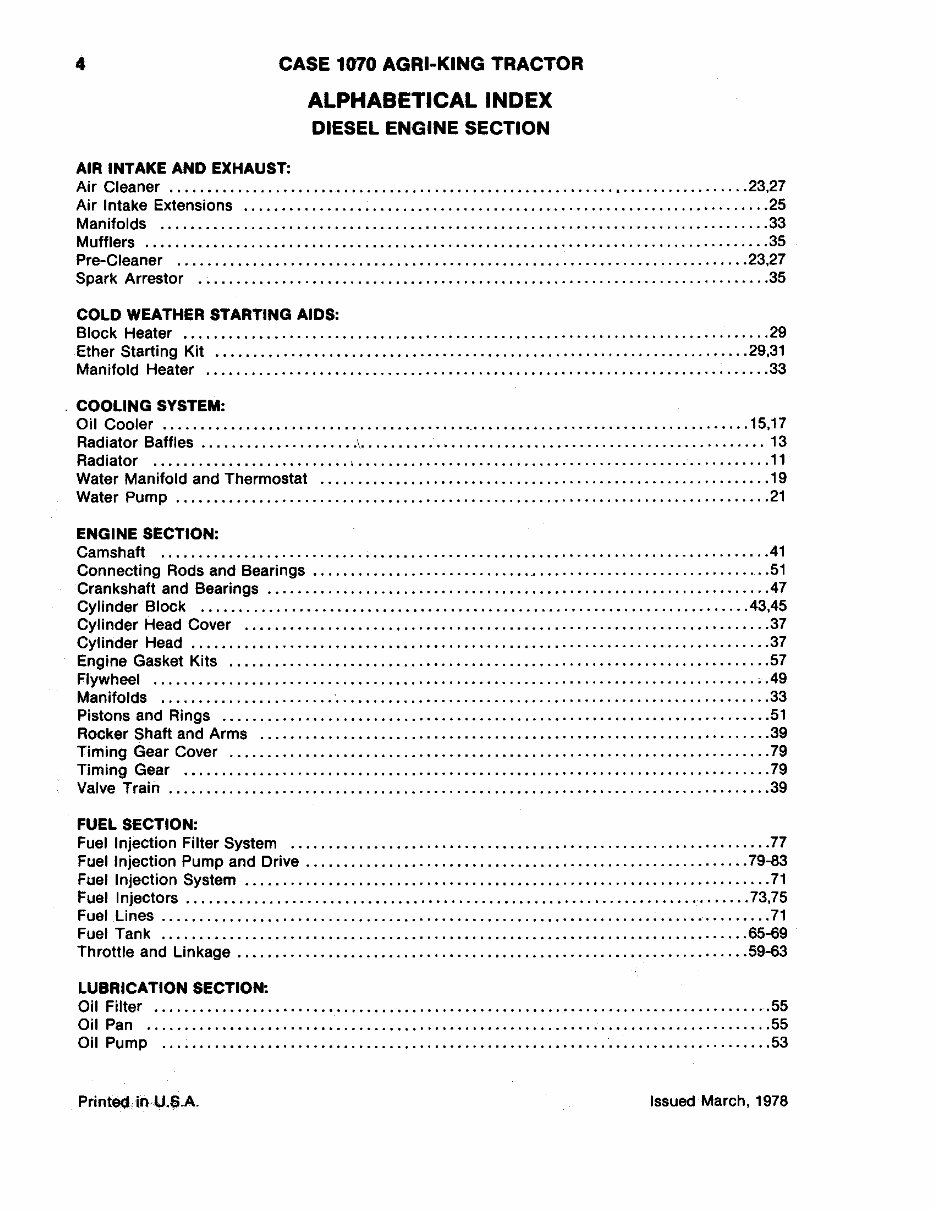 Case 1070 Agri-King Tractor Illustrated Parts Manual Catalog - IMPROVED - preview img 6