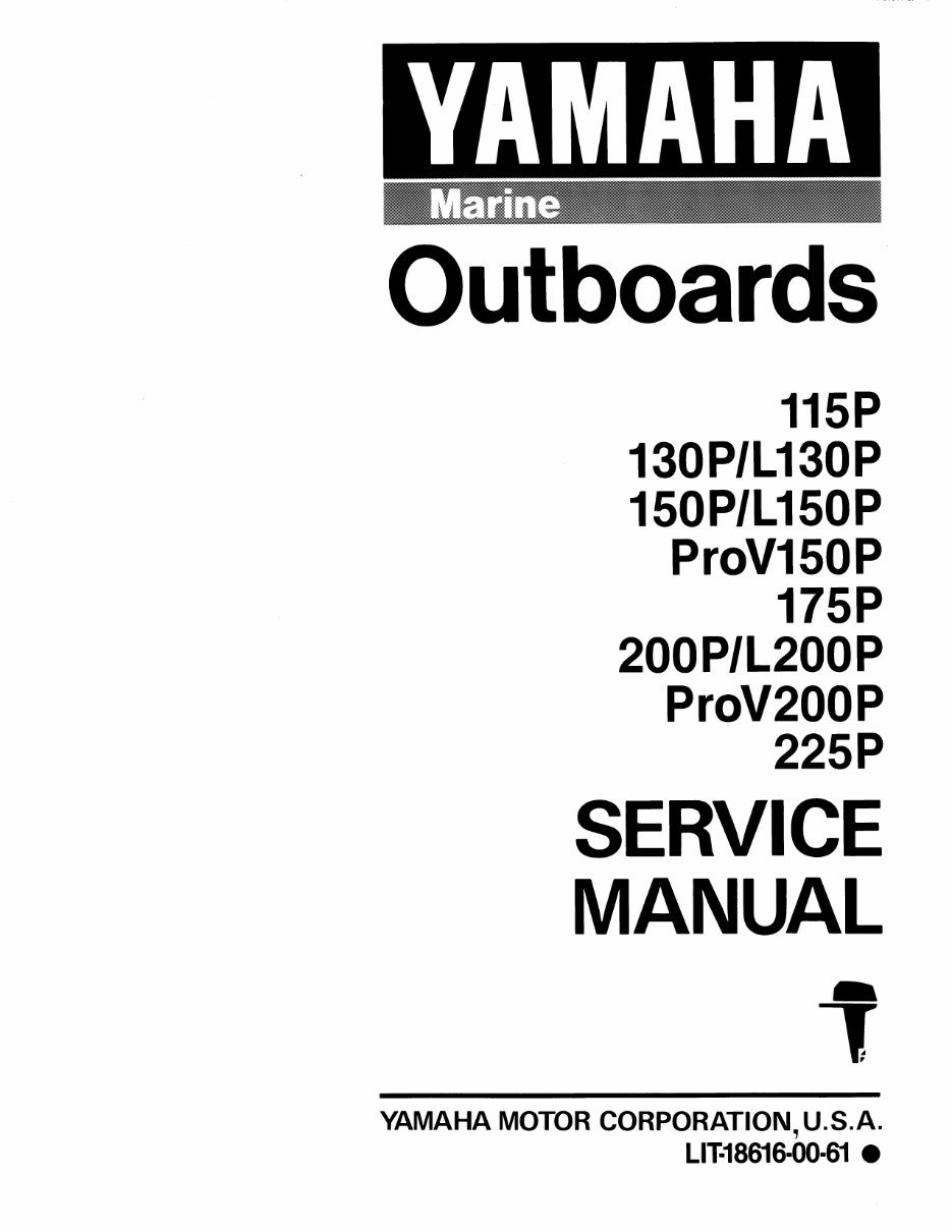 Yamaha 150TLRP, 150TXRP, L150TXRP, P150TLRP Outboard Motor Complete Workshop Service Repair Manual preview img 1