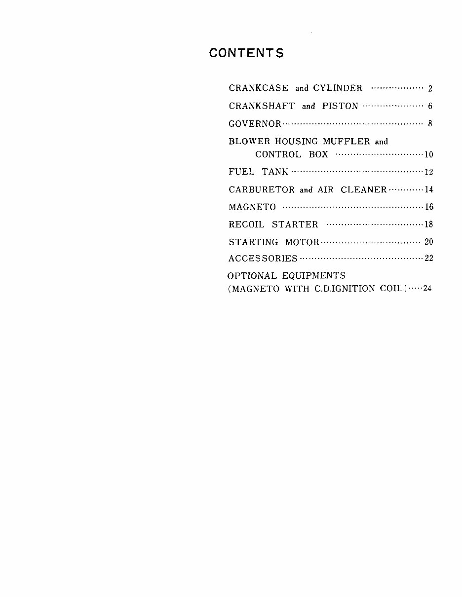 Robin EC25-2 workshop and parts manuals preview img 4