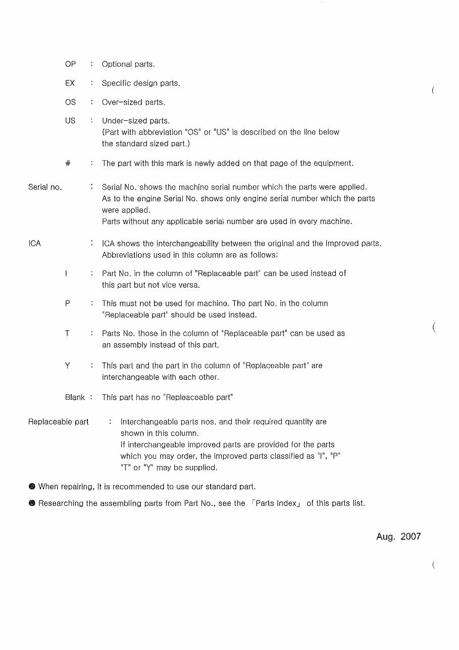 DAEWOO DOOSAN DX225LC Excavator Service Parts Catalogue Manual preview img 4