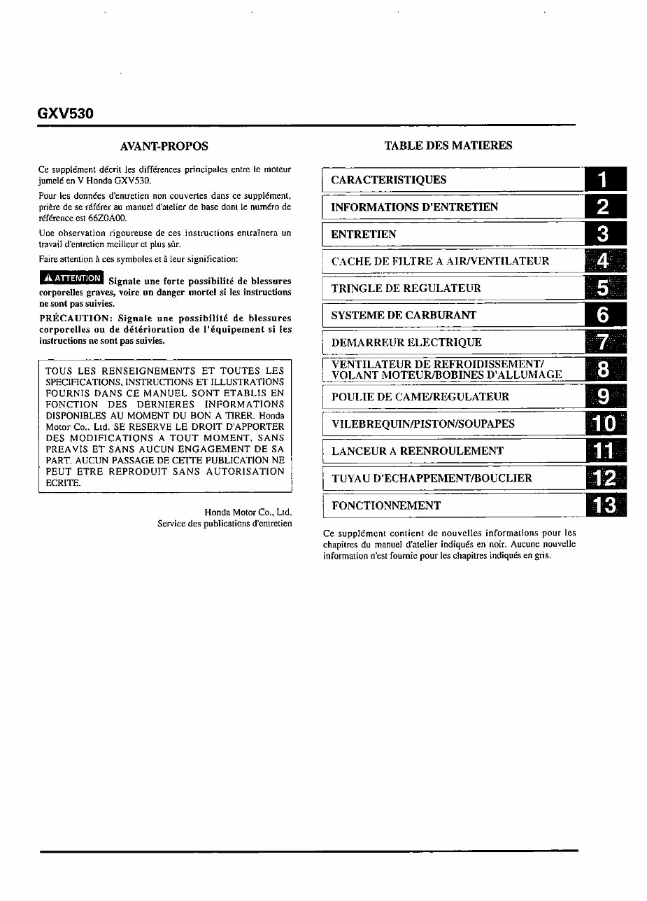 Honda GCV520, GCV530 Engine Workshop Service Repair Manual preview img 3