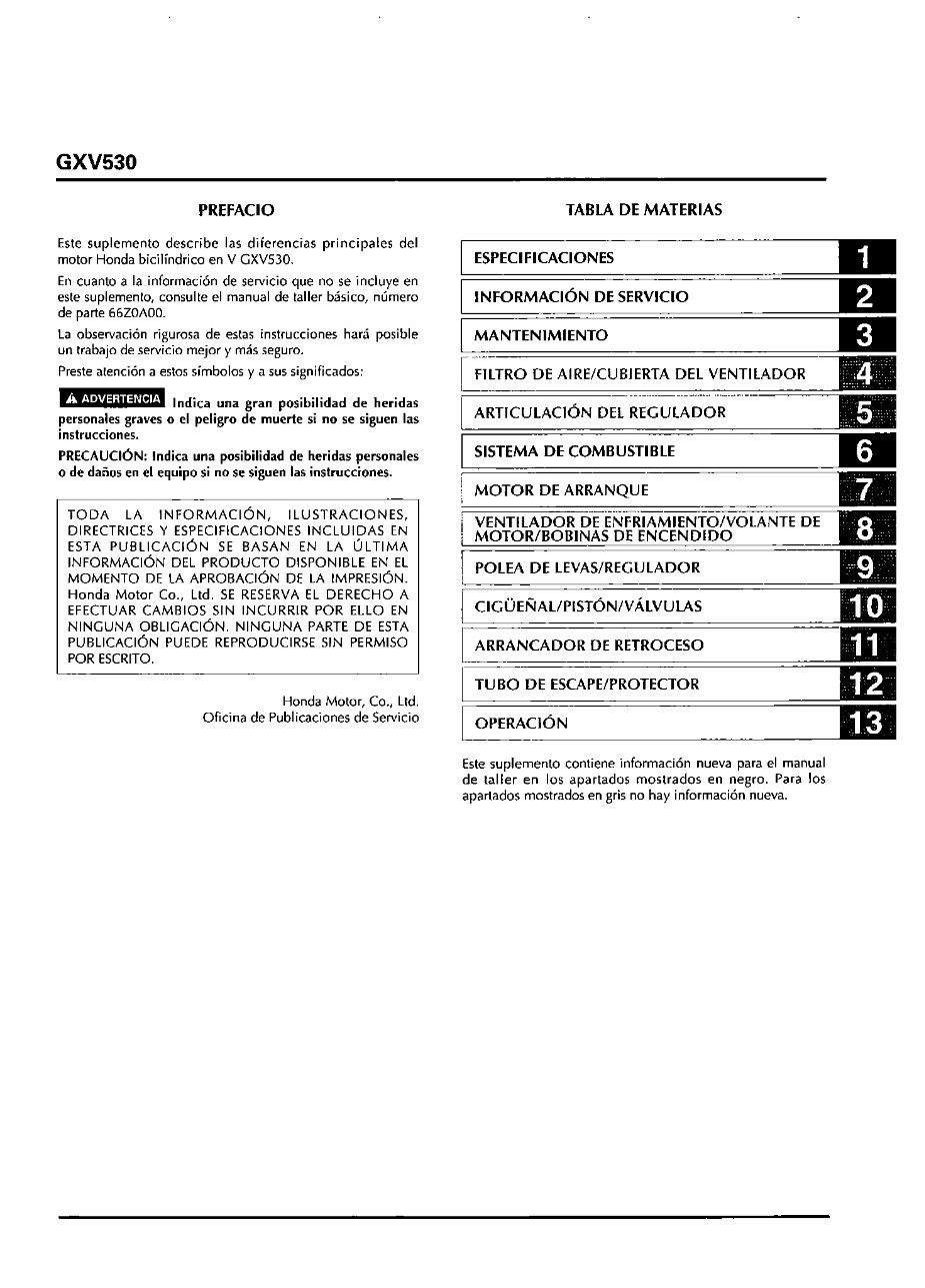 Honda GCV520, GCV530 Engine Workshop Service Repair Manual preview img 7