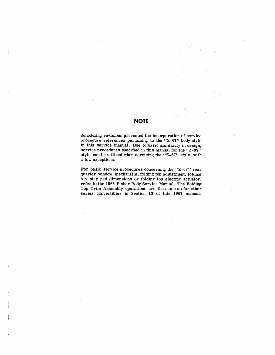 1967 Fisher Body OEM Service & Repair Manual preview img 3