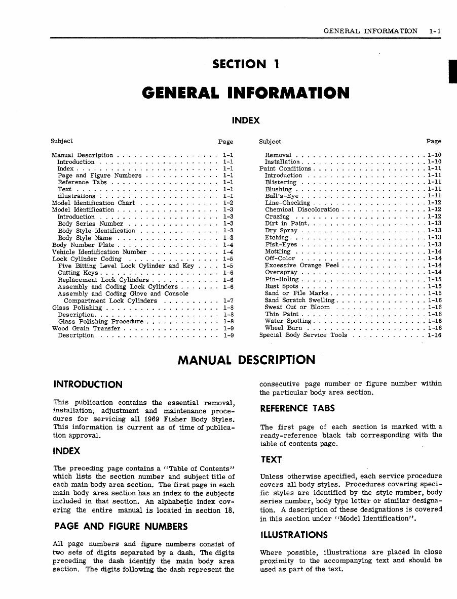 1969 Fisher Body Service Manual preview img 3