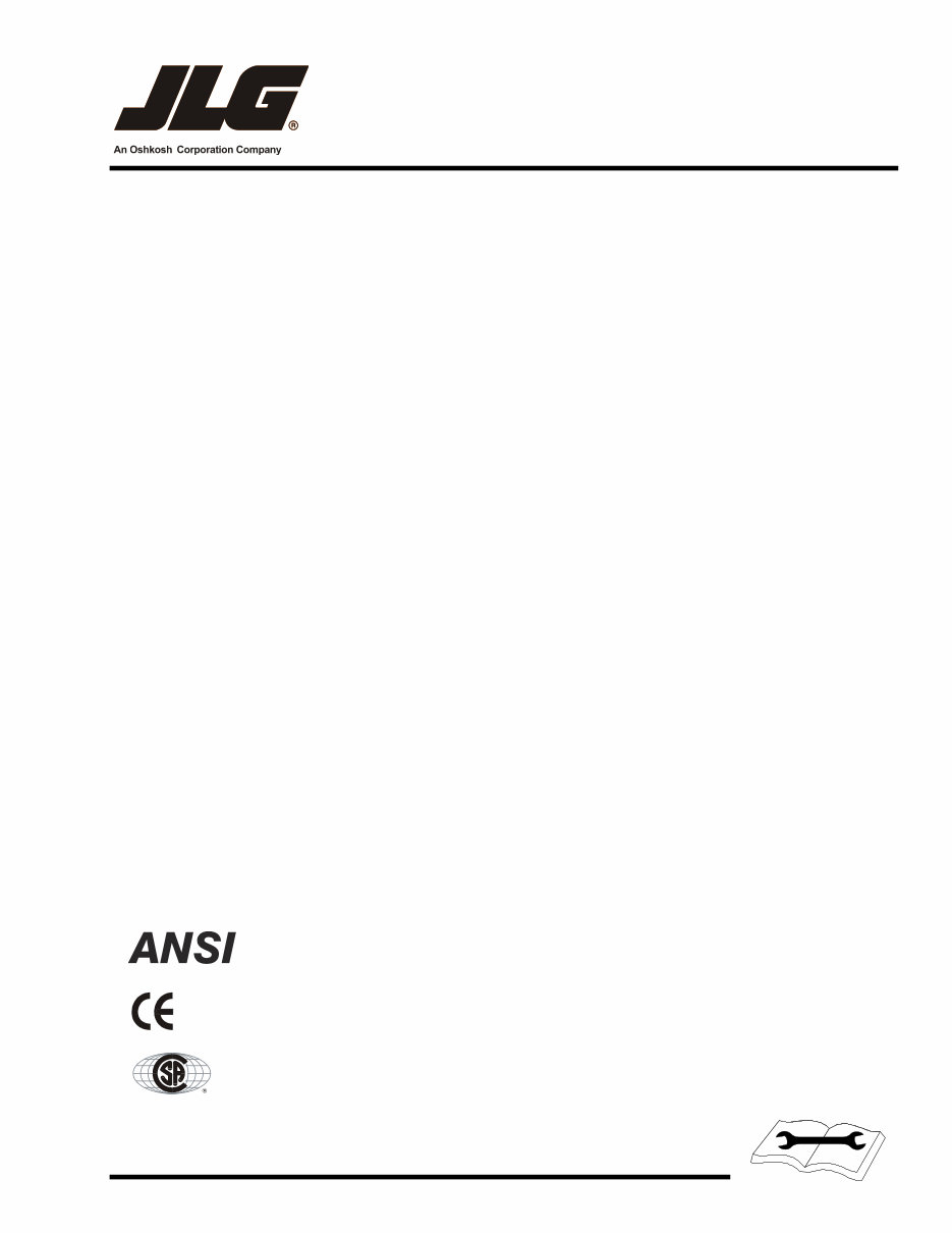 JLG Boom Lifts T350 Global Service Repair Workshop Manual (P/N:3121198) preview img 1