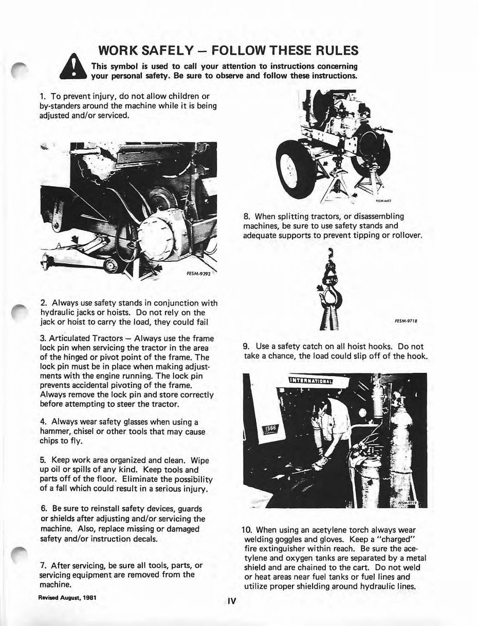 IH International Case 884 Tractor Service, SHOP, OPERATOR Manual -3- Manuals - IMPROVED - preview img 5